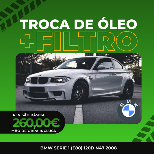 Revisão Básica | BMW Serie 1 (E88) 120d n47 2008