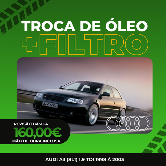 Revisão Básica | AUDI A3 (8L1) 1.9 TDI 1998 a 2003